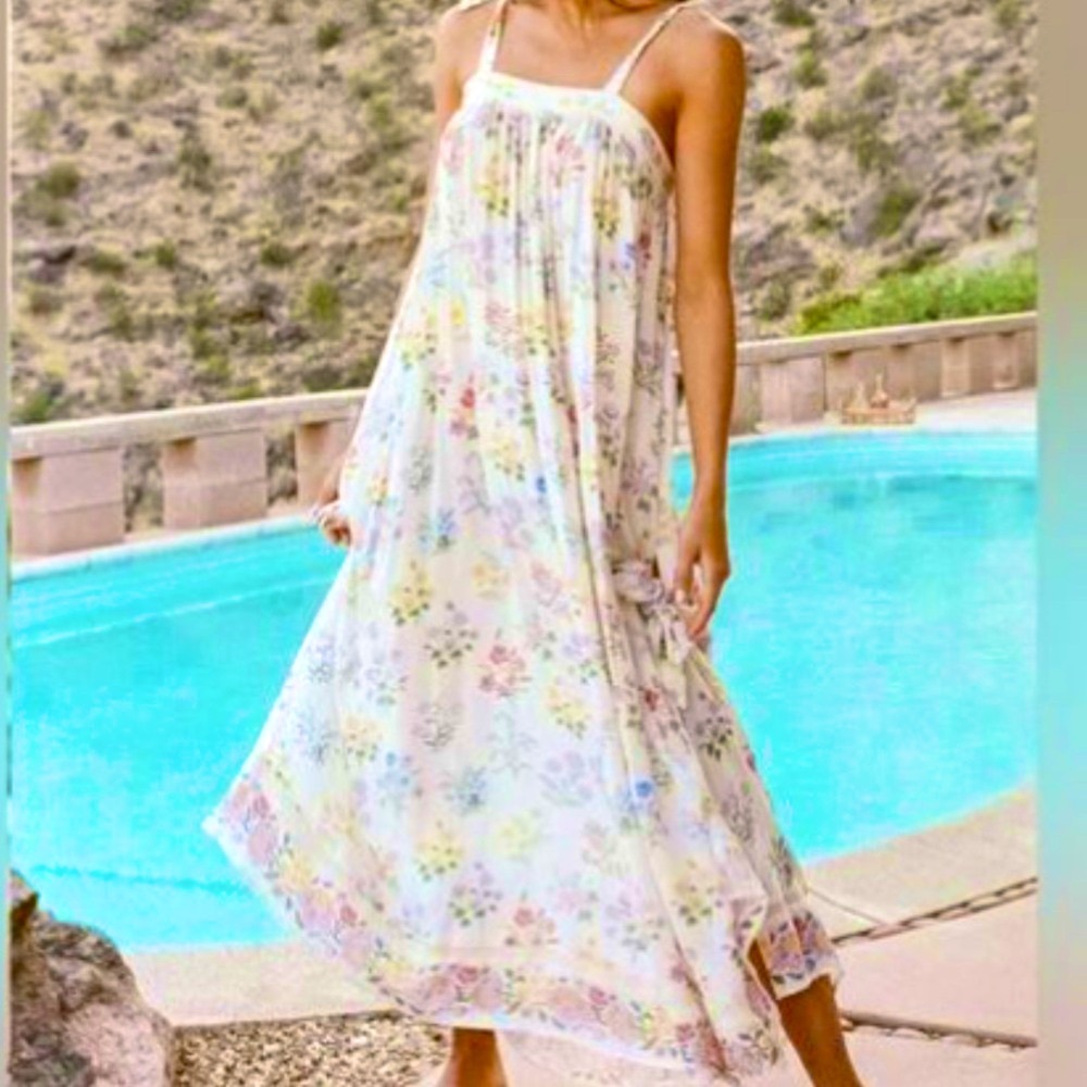 EUC Spell Posey Strappy Midi Dress size medium - Picture 2 of 11